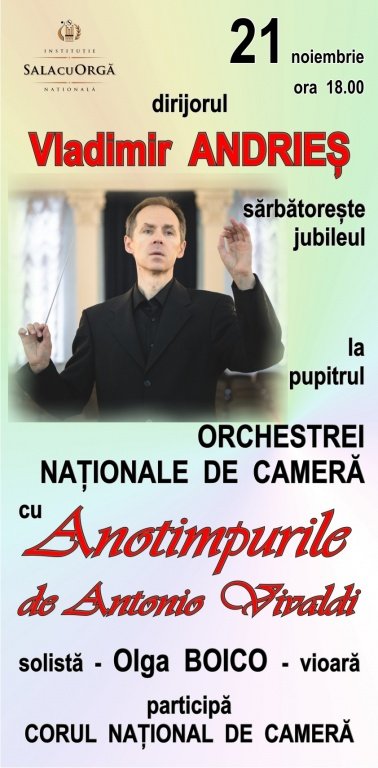 SERATĂ JUBILIARĂ  a  dirijorului  Vladimir  ANDRIEȘ