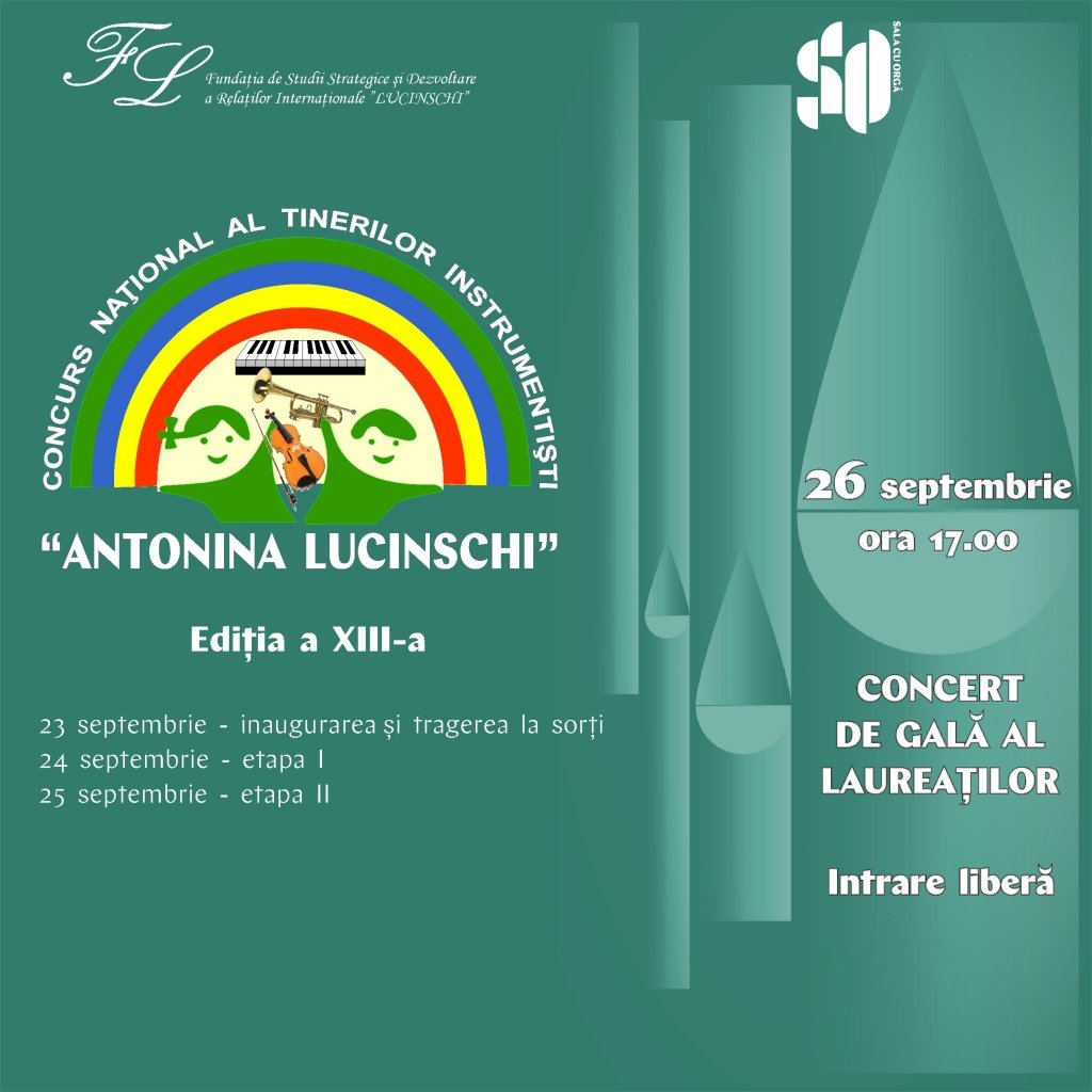 INAUGURAREA EDIȚIEI A XIII-A  A CONCURSULUI ”ANTONINA LUCINSCHI”