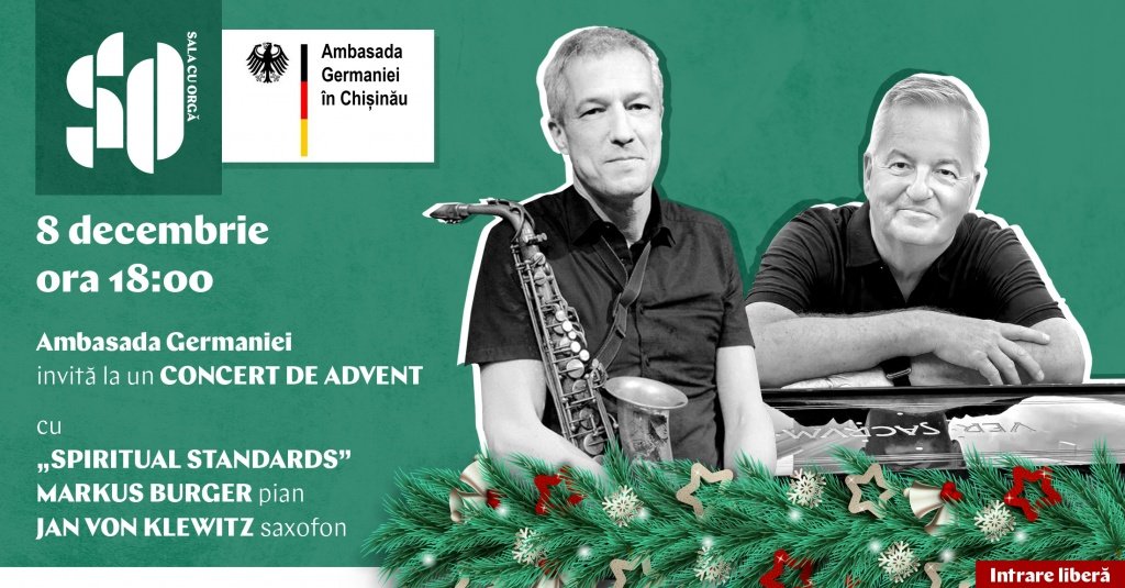 AMBASADA GERMANIEI INVITĂ LA UN CONCERT DE ADVENT